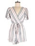 Trixxi 100% Rayon Stripes White Romper Size M - photo 1