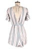 Trixxi 100% Rayon Stripes White Romper Size M - photo 2