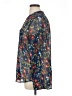 Kut from the Kloth 100% Polyester Floral Blue Long Sleeve Blouse Size XL - photo 5