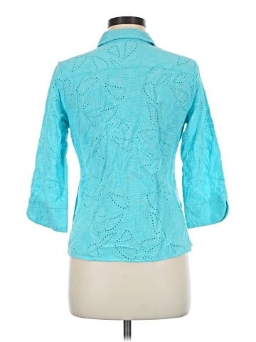 Foxcroft 3/4 Sleeve Button-Down Shirt (view 2)