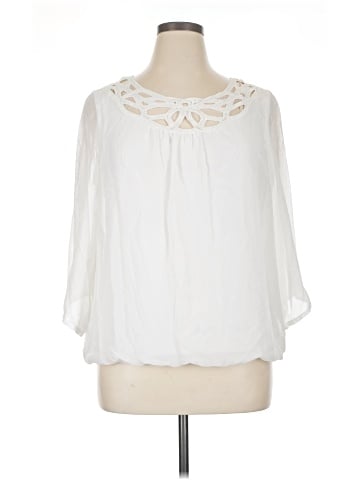 AB Studio 3/4 Sleeve Blouse (view 1)