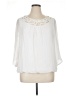 AB Studio 100% Polyester White 3/4 Sleeve Blouse Size XL - photo 1