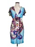 Trac Paisley Blue Casual Dress Size L - photo 1