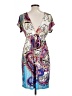 Trac Paisley Blue Casual Dress Size L - photo 2