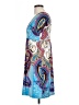 Trac Paisley Blue Casual Dress Size L - photo 5