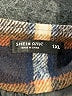 Shein Curve 100% Polyester Plaid Ivory Coat Size 14 Plus (1) - photo 6
