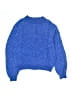 DKNY 100% Recycled Polyester Solid Blue Pullover Sweater Size 14 - 16 - photo 1