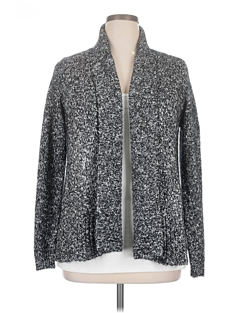 Pre-owned Croft & Barrow Cardigan Sweater In Silver