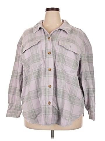 Lane Bryant Long Sleeve Button-Down Shirt (view 1)