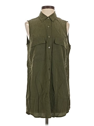 Equipment Sleeveless Button-Down Shirt (view 1)