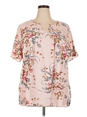 BLOOMCHIC Short Sleeve Blouse (view 1)