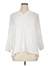 Chico's White 3/4 Sleeve Blouse Size XL - photo 1
