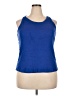 Avenue 100% Cotton Blue Tank Top Size 22 Plus - photo 1
