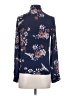 Primark 100% Polyester Floral Blue Long Sleeve Blouse Size 2 - photo 2