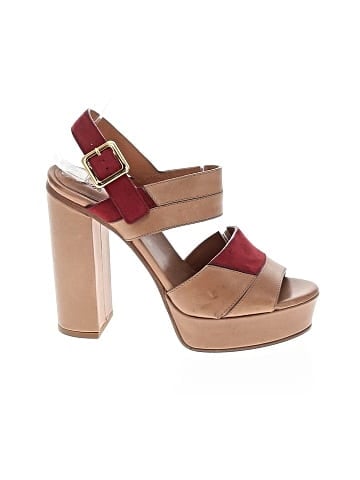 Chloé Leather Platform Sandals (view 1)