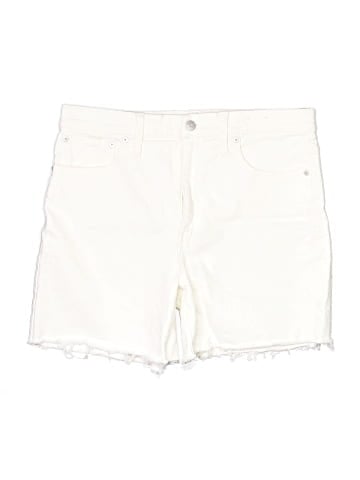 Madewell High-Rise Denim Shorts in Tile White (view 1)