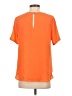 Everly 100% Polyester Solid Orange Short Sleeve Blouse Size S - photo 2