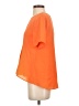 Everly 100% Polyester Solid Orange Short Sleeve Blouse Size S - photo 5