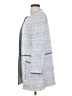 Zara Basic 100% Cotton Blue Coat Size S - photo 5