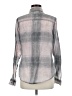 Maurices Plaid Gray Long Sleeve Button-Down Shirt Size M - photo 2