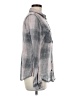 Maurices Plaid Gray Long Sleeve Button-Down Shirt Size M - photo 4