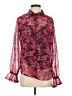 Steve Madden 100% Polyester Floral Pink Long Sleeve Blouse Size S - photo 1