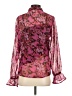 Steve Madden 100% Polyester Floral Pink Long Sleeve Blouse Size S - photo 2