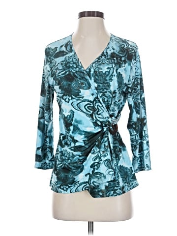 Essentials by Milano 3/4 Sleeve Blouse (view 1)