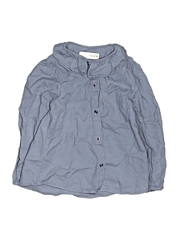 Zara 3/4 Sleeve Button-Down Shirt (view 1)