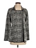 Nic + Zoe Chevron-herringbone Gray Coat Size S - photo 1