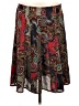 Chico's 100% Polyester Paisley Red Casual Skirt Size Lg (2) - photo 1
