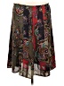 Chico's 100% Polyester Paisley Red Casual Skirt Size Lg (2) - photo 2