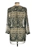 Angie 100% Polyester Paisley Green 3/4 Sleeve Blouse Size L - photo 2