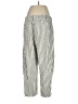 Gap Stripes Silver Casual Pants Size M - photo 2