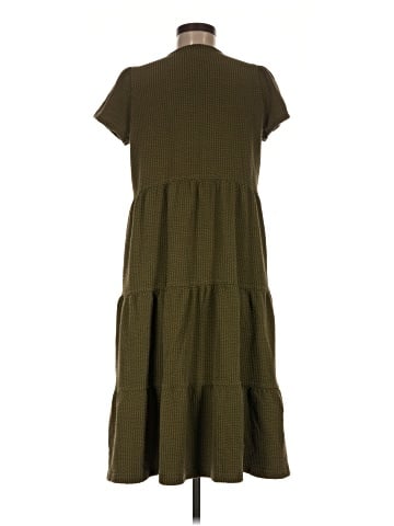 Madewell Seersucker V-Neck Midi Dress (view 2)