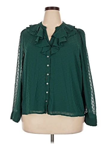 J.Crew Factory Store Long Sleeve Blouse (view 1)