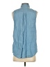 Levi's Blue Sleeveless Button-Down Shirt Size S - photo 2