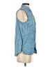 Levi's Blue Sleeveless Button-Down Shirt Size S - photo 4