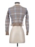 Madewell Plaid Blue Brown Cardigan Size S - photo 2