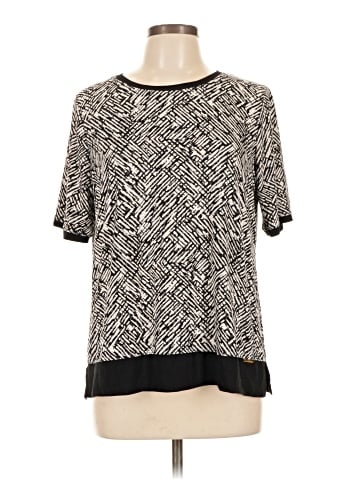 Anne Klein Short Sleeve Blouse (view 1)
