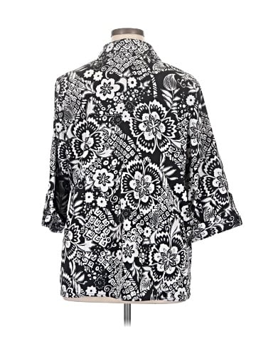 Maggie Barnes 3/4 Sleeve Button-Down Shirt (view 2)