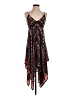 Express 100% Polyester Paisley Black Cocktail Dress Size XS - photo 1
