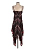 Express 100% Polyester Paisley Black Cocktail Dress Size XS - photo 2