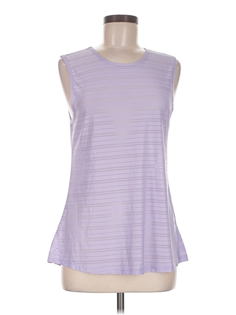 Pre-owned Zyia Active Sleeveless T-shirt In Purple