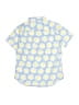 Crewcuts Floral Yellow Short Sleeve Button-Down Shirt Size 6 - 7 - photo 2