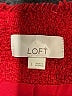 Ann Taylor LOFT 100% Polyester Tweed Red Jacket Size L - photo 6