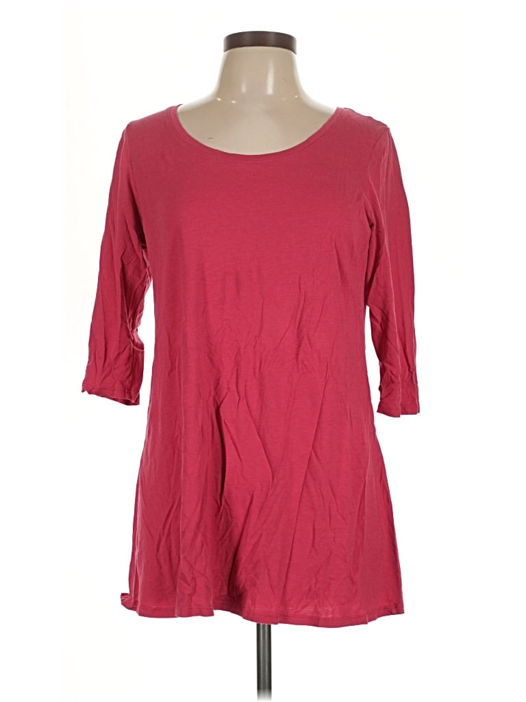 Pre-owned Purejill 3/4 Sleeve T-shirt In Red