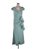 Xscape 100% Polyester Teal Blue Cocktail Dress Size 16 - photo 1