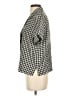 Quince 100% Linen Checkered-gingham Gray Short Sleeve Blouse Size S - photo 5