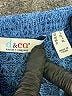 D&Co. 100% Polyester Blue Cardigan Size XL - photo 7